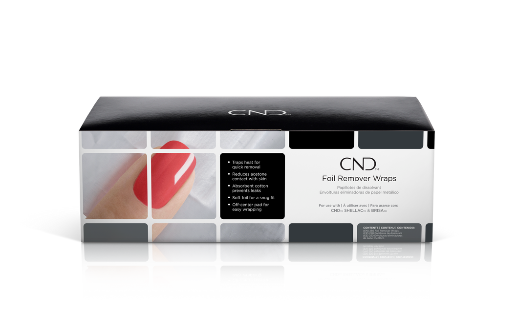 CND Shellac Foil Remover Wraps 250pzas
